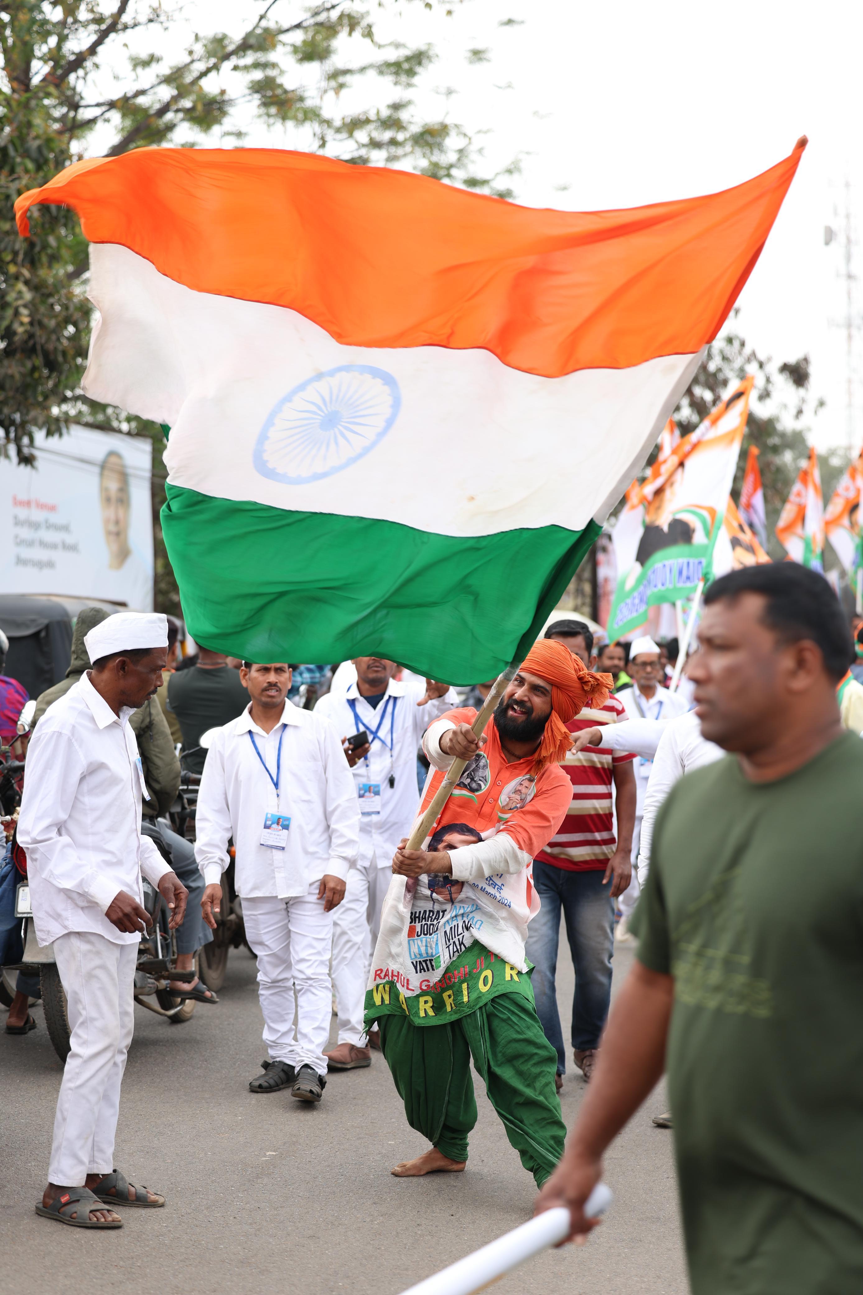 Nyay Yoddha With Indian Flag