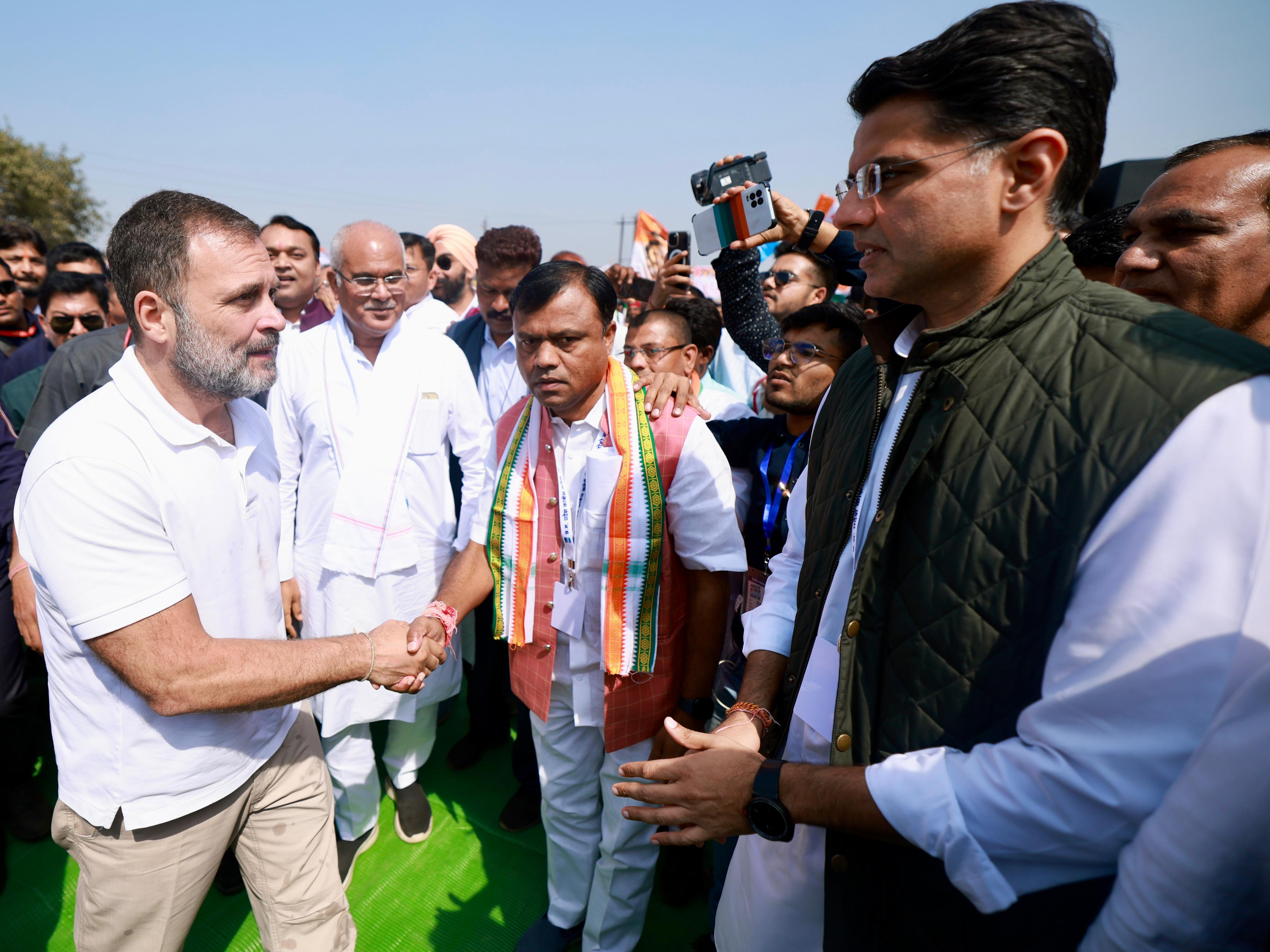 Rahul Gandhi With Sachin Pilot